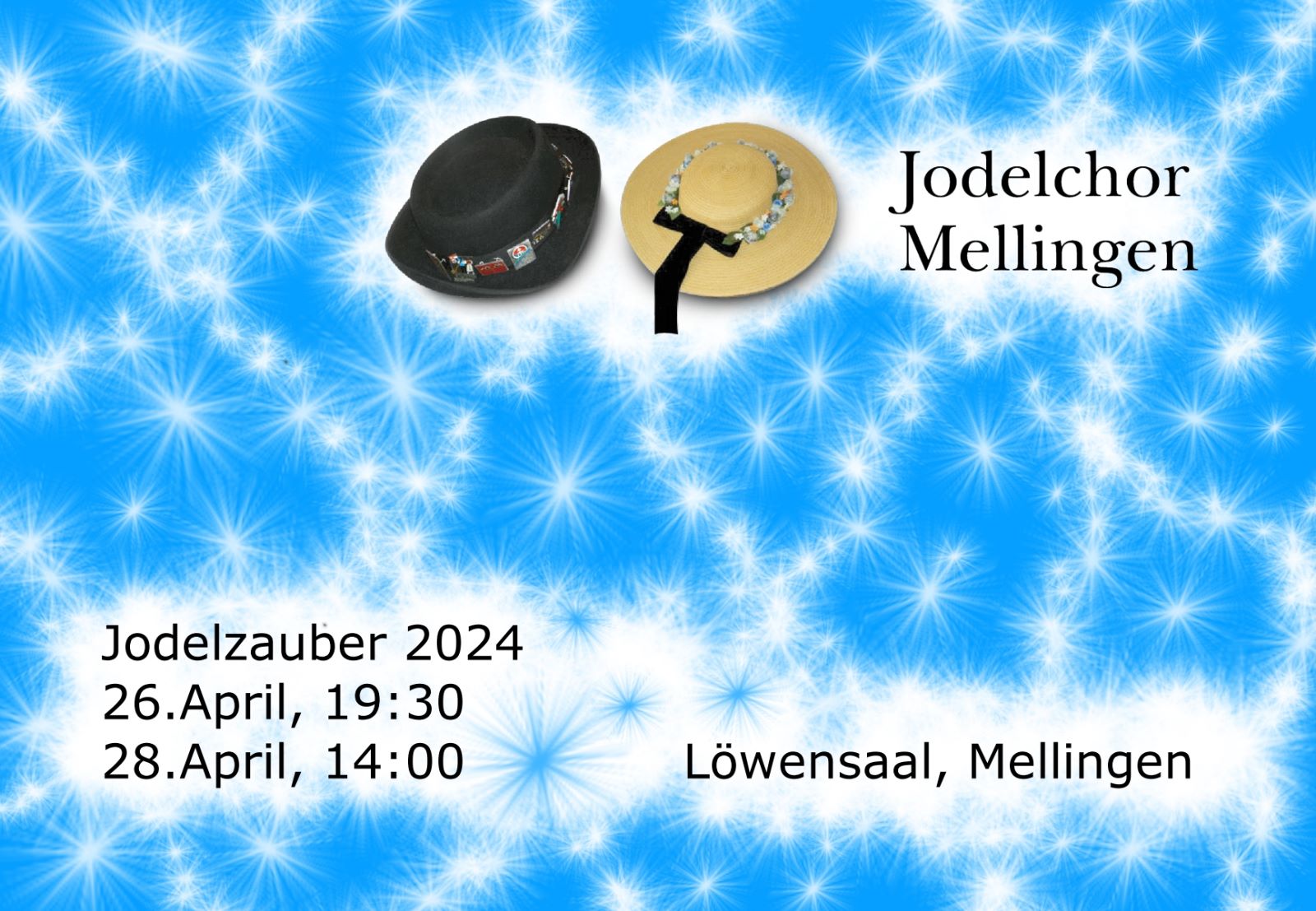 Logo - Jodelzauber - Jahreskonzerte, Gastmusiker Nicolas Senn bekannt aus Potzmusig SRF